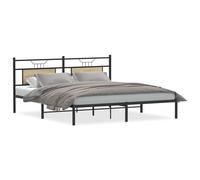vidaXL Bed Frame without Mattress Sonoma Oak 183x213 cm Engineered Wood
