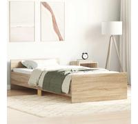 vidaXL Bed Frame without Mattress Sonoma Oak 90x200 cm Engineered Wood