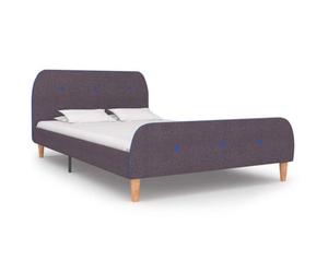 Vidaxl Bed Frame Without Mattress Taupe Fabric 120X190 Cm Small Double