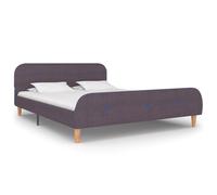 vidaXL Bed Frame Taupe Fabric 135X190 cm 4Ft6 Double, Multi