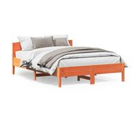 vidaXL Bed Frame without Mattress Wax Brown 120x200 cm Solid Wood Pine