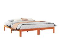 vidaXL Bed Frame without Mattress Wax Brown 160x200 cm Solid Wood Pine