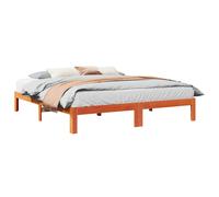 vidaXL Bed Frame without Mattress Wax Brown 180x200 cm Super King Solid Wood Pine