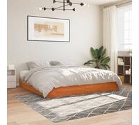 Vidaxl Bed Frame Without Mattress Wax Brown 180X200 Cm Super King Solid Wood Pine
