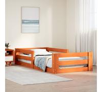 vidaXL Bed Frame without Mattress Wax Brown 80x200 cm Solid Wood Pine