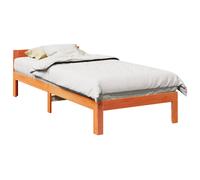 vidaXL Bed Frame without Mattress Wax Brown 80x200 cm Solid Wood Pine