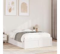 (white, 120 x 190 cm) vidaXL Bed Frame Home Bed Base Bedstead Mattress Foundation Solid Wood Pine