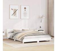 Vidaxl Bed Frame Without Mattress White 120X190 Cm Small Double Solid Wood Pine
