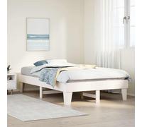 vidaXL Bed Frame without Mattress Bed Base White Small Double Solid Wood Pine