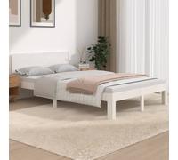 vidaXL Bed Frame without Mattress White 120x190cm Small Double