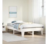 vidaXL Bed Frame without Mattress White 120x200 cm Solid Wood Pine