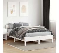 (white, 120 x 200 cm) vidaXL Bed Frame with Headboard Bed Base Wax Brown 90x200 cm Solid Wood Pine