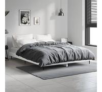 vidaXL Bed Frame without Mattress White 140x190 cm Engineered Wood