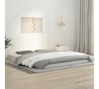 vidaXL Bed Frame without Mattress White 180x200 cm Super King Solid Wood Pine