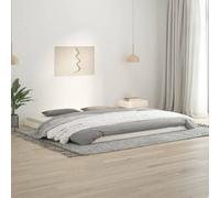Vidaxl Bed Frame Without Mattress White 200X200 Cm Solid Wood Pine