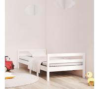 Vidaxl Bed Frame Without Mattress White 75X190 Cm Small Single Solid Wood Pine