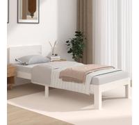 Vidaxl Bed Frame Without Mattress White 75X190Cm Small Single