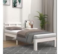 Vidaxl Bed Frame Without Mattress White 75X190Cm Small Single