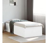 Bed Frame without Mattress White 90x190 cm Single