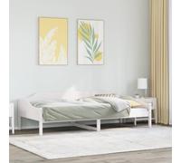 (white, 90 x 190 cm) vidaXL Bed Frame Bedstead Bed Base Wax Solid Wood Pine