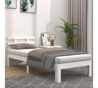 vidaXL Bed Frame without Mattress White 90x190cm Single