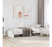 vidaXL Bed Frame without Mattress White 90x200 cm Engineered Wood