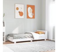 vidaXL Bed Frame without Mattress White 90x200 cm Solid Wood Pine
