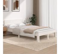 (white, 120 x 200 cm) vidaXL Bed Frame Bedroom Bed Base Bedstead Mattress Foundation Solid Wood