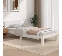(white, 90 x 200 cm) vidaXL Bed Frame Bedroom Bed Base Bedstead Mattress Foundation Solid Wood