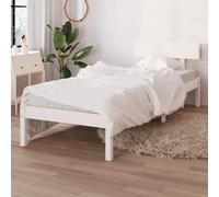 (white, 90 x 190 cm) vidaXL Solid Wood Pine Bed Frame Wooden Platform Bedstead Multi Colours/Sizes