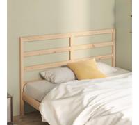 vidaXL Bed Headboard 126X4X100 Cm Solid Wood Pine, Brown
