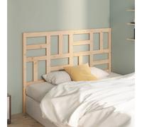 vidaXL Bed Headboard 141X4X104 Cm Solid Wood Pine, Brown