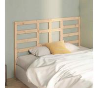 Vidaxl Bed Headboard 146X4X104 Cm Solid Wood Pine, Brown