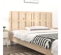 vidaXL Bed Headboard 155.5X4X100 Cm Solid Wood Pine, Brown