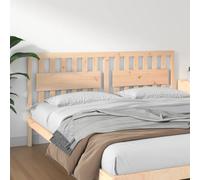 vidaXL Bed Headboard 185.5X4X100 Cm Solid Wood Pine, Brown