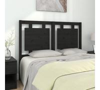 vidaXL Bed Headboard Black 125.5x4x100 cm Solid Pine Wood