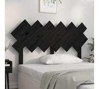 Vidaxl Bed Headboard Black 132X3X81 Cm Solid Wood Pine Bed Headboards
