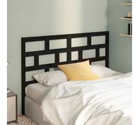 vidaXL Bed Headboard Black 166x4x100 cm Solid Wood Pine UK NEW