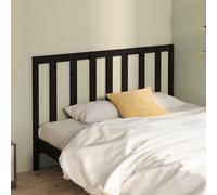 vidaXL Bed Headboard Black 166x4x100 cm Solid Wood Pine