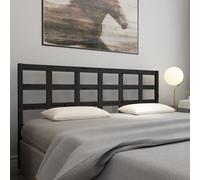 (black, 205.5 x 4 x 100 cm) vidaXL Bed Headboard Home Bedroom Decorative Bed Header Panel Solid Wood Pine