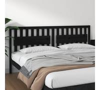 (black, 205.5 x 4 x 100 cm) vidaXL Solid Wood Pine Bed Headboard Wooden Bed Header Multi Colours/Sizes