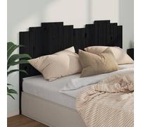 (black, 206 x 4 x 110 cm) vidaXL Bed Headboard Bedroom Bed Header Decorative Headboard Solid Wood Pine