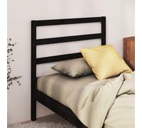 vidaXL Bed Headboard Black 95x4x100 cm Solid Wood Pine