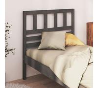 vidaXL Bed Headboard Grey 106x4x100 cm Solid Wood Pine (814131), Grey