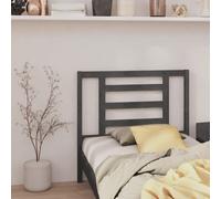 vidaXL Bed Headboard Grey 106X4X100 Cm Solid Wood Pine, Grey