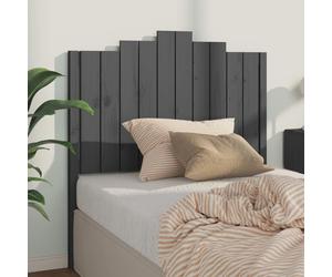 vidaXL Bed Headboard Grey 106x4x110 cm Solid Wood Pine