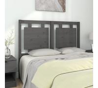 vidaXL Bed Headboard Grey 125.5x4x100 cm Solid Pine Wood (817932), Grey