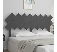 Vidaxl Bed Headboard Grey 159.5X3X80.5 Cm Solid Wood Pine, Grey