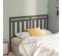 vidaXL Bed Headboard Grey 166x4x100 cm Solid Wood Pine (814106), Grey