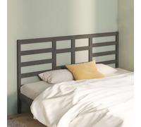 Vidaxl Bed Headboard Grey 186X4X104 Cm Solid Wood Pine